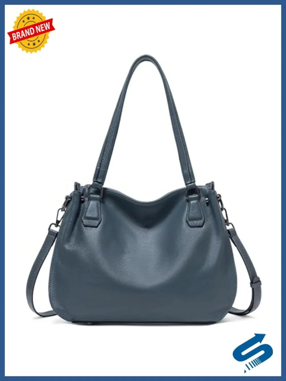 Genuine Leather Hobo Bag Crossbody Shoulder Satchel Handbag